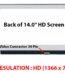 14 Inch HD Ultra Slim 30 Pin Borderless Laptop Display