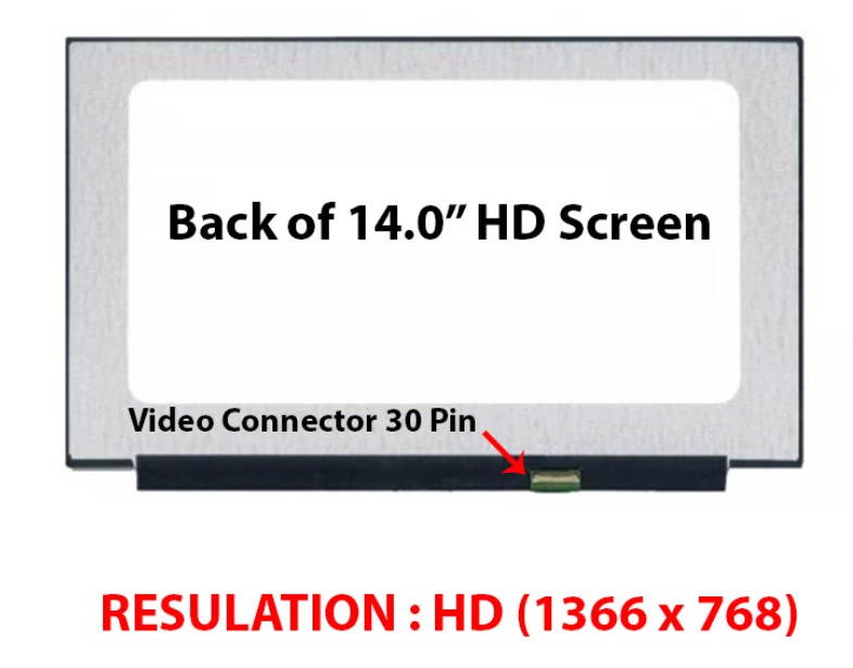 14.Inch HD Ultra Slim 30-Pin Borderless Laptop Display