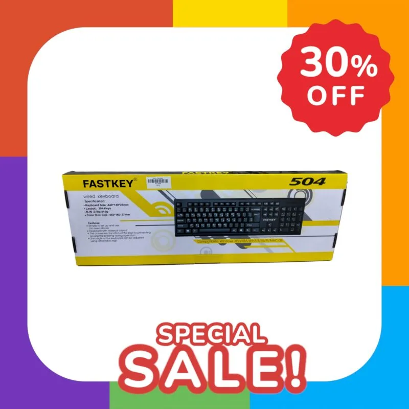 Fastkey 504 Wired USB Keyboard For Office Task