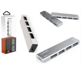 LOGIC DL-H1 ALUMINUM MINI HIGH SPEED USB HUB 4 PORT