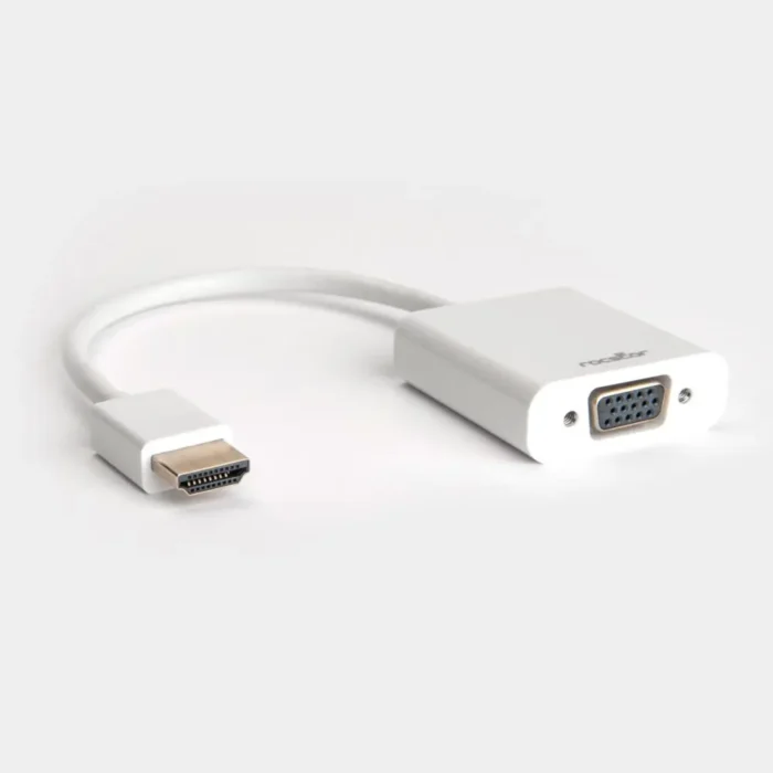 HDMI TO VGA M-F CONVERTOR WITH 7 INCH CABLE WHITE