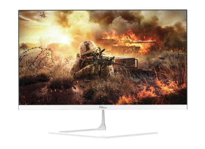 PC POWER 23.8 INCH IPS WHITE GAMING MONITOR (100Hz,120% sRGB,1ms, HDMI, VGA)