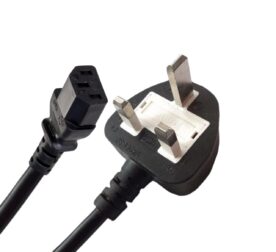 POWER CABLE 3 PIN WITH WHITE FUSE 1.5M
