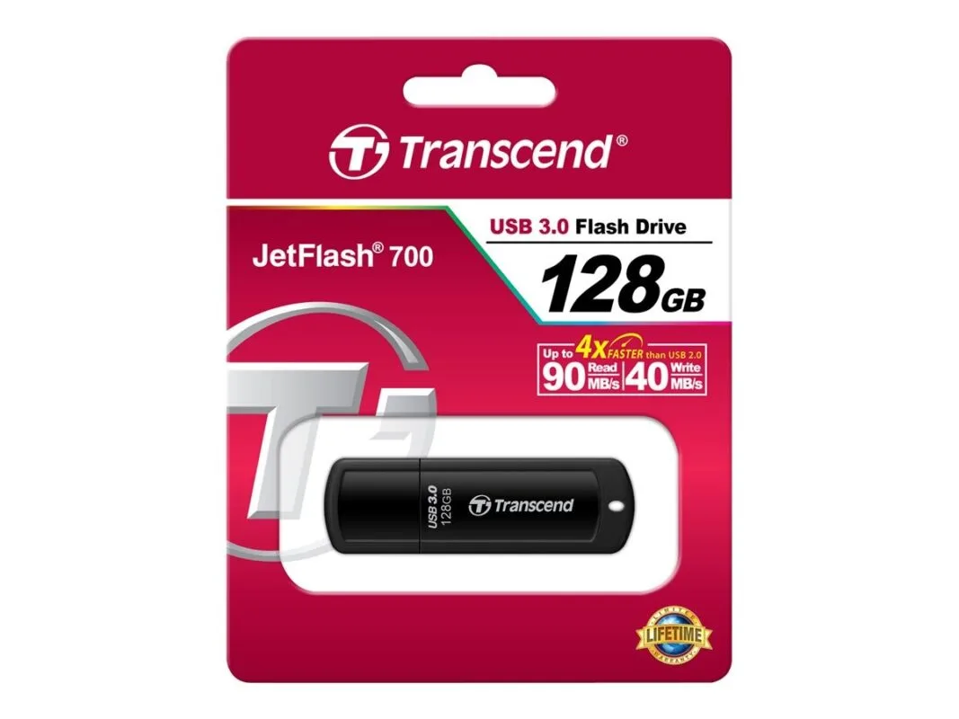 TRANSCEND FLASH DRIVE TS128GJF700 128GB JETFLASH 700 USB 3.1 ULTRA SPEED