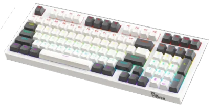 PC POWER K98 RGB Mechanical Keyboard White