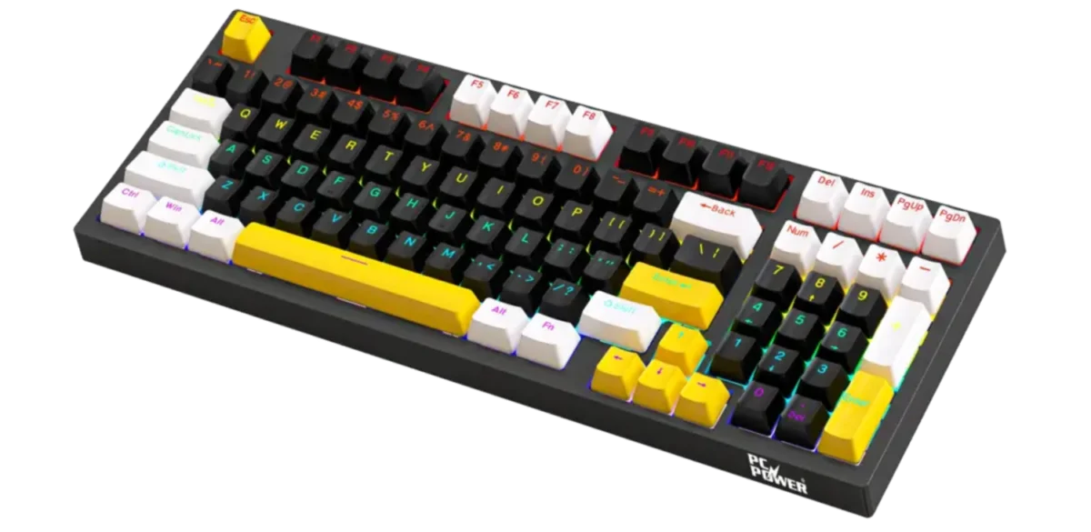 PC Power K98 RGB Hot Swappable Mechanical Keyboard – Best Price in Bangladesh (White & Gray) - Image 3