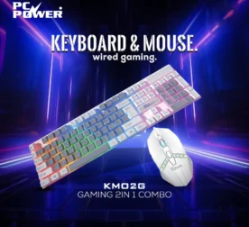 PC Power KM02G Gaming Keyboard And Mouse Combo