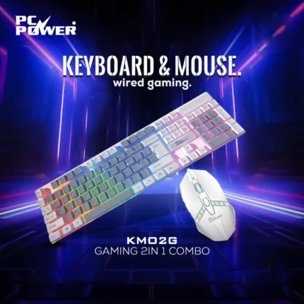 PC Power KM02G Gaming Keyboard And Mouse Combo