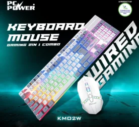 PC Power KM02W Gaming Combo Keyboard And Mouse