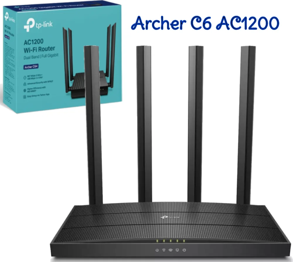 TP-Link Archer C6 AC1200 Gigabit Router