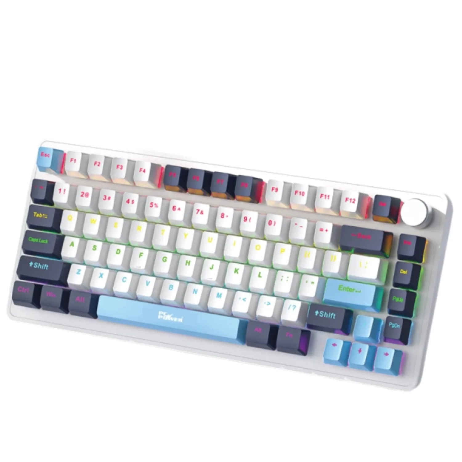 PC Power K82 RGB Mechanical Keyboard Dark Blue Red Switch