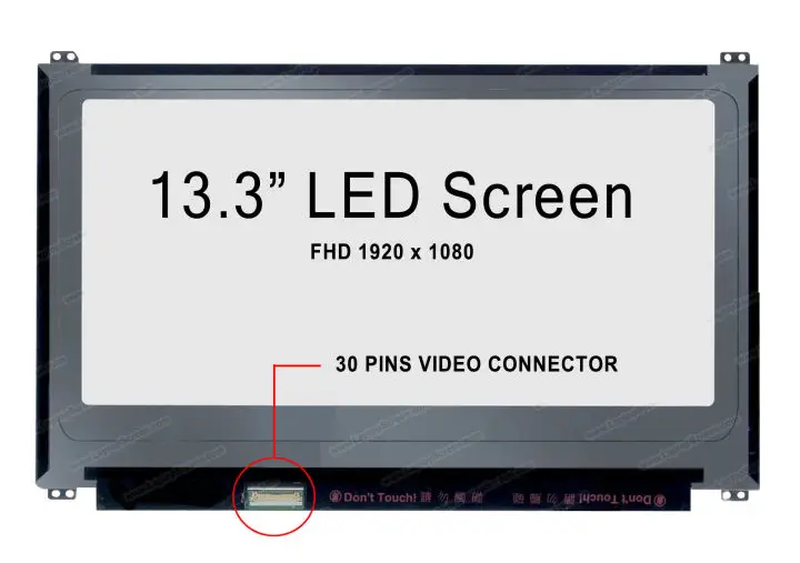 13.3_ Hi-Res Ultra Slim Borderless Laptop Display – Full HD (30-Pin)
