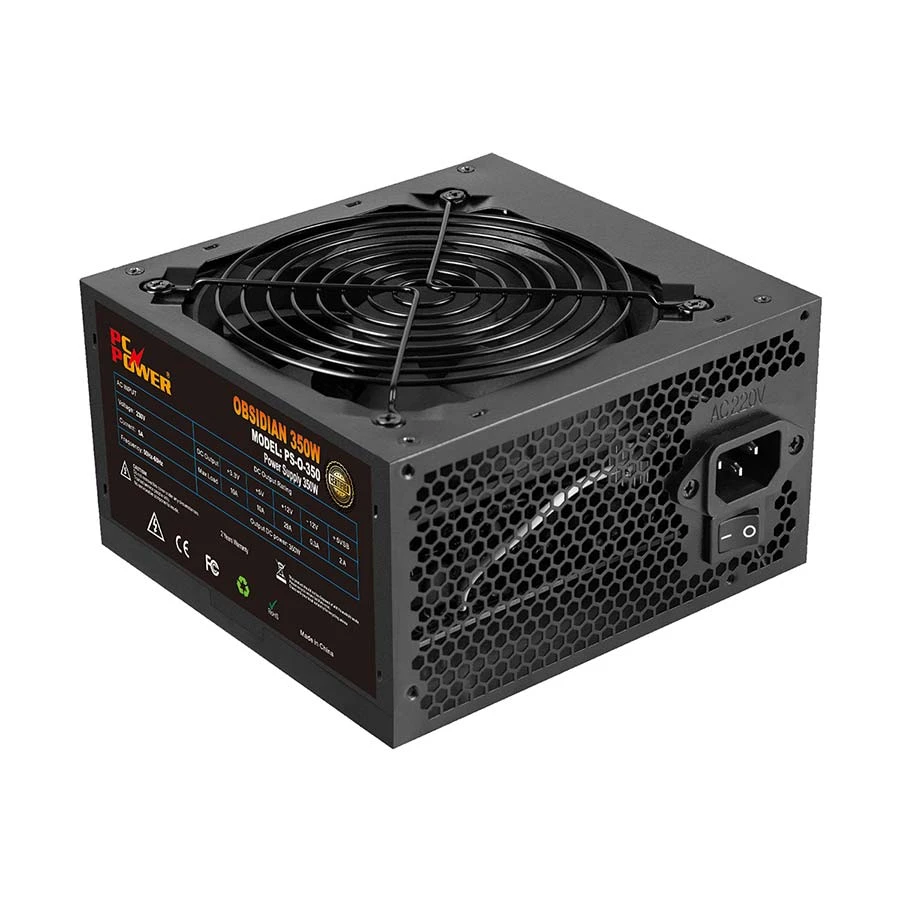 PC Power OBSIDIAN 350W Non-Modular Power Supply