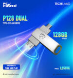 PC Power P128 128GB USB 3.2 & Type-C Dual Flash Drive